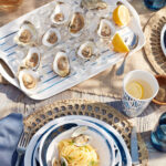 Blue Bay Melamine Handled Platter Easy Serve Durable Outdoor-Friendly - Image 2