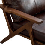 Mid-Century Upholstered Armchair 33" Wide Jontavia - Image 4