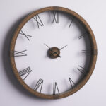 Oberon 60" Oversized Wall Clock Rustic Modern Look - Image 2
