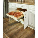 Wooden Pull Out Cabinet Organizer Soft Close Full Extension Shelf