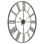 Round Metal Farmhouse Wall Clock Solange Design - Image 3