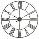 Round Metal Farmhouse Wall Clock Solange Design - Image 4